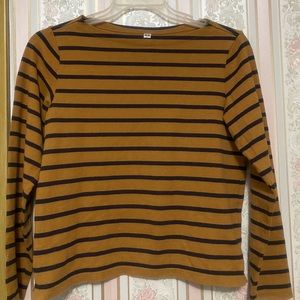 Uniqlo Women Stripe Boatneck Sweatshirt